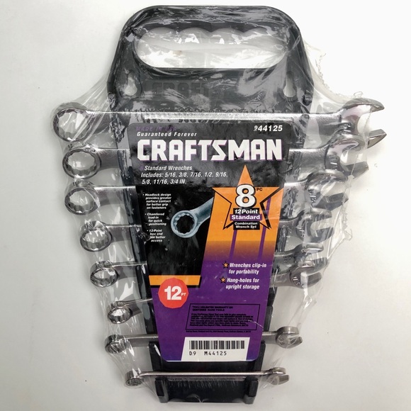 CRAFTSMAN 8 PIECE 12 POINT STANDARD COMBINATION WRENCH SET - Picture 1 of 6